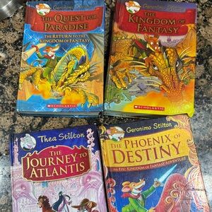 4 (four) Scholastic  Thea  & Geronimo Stilton